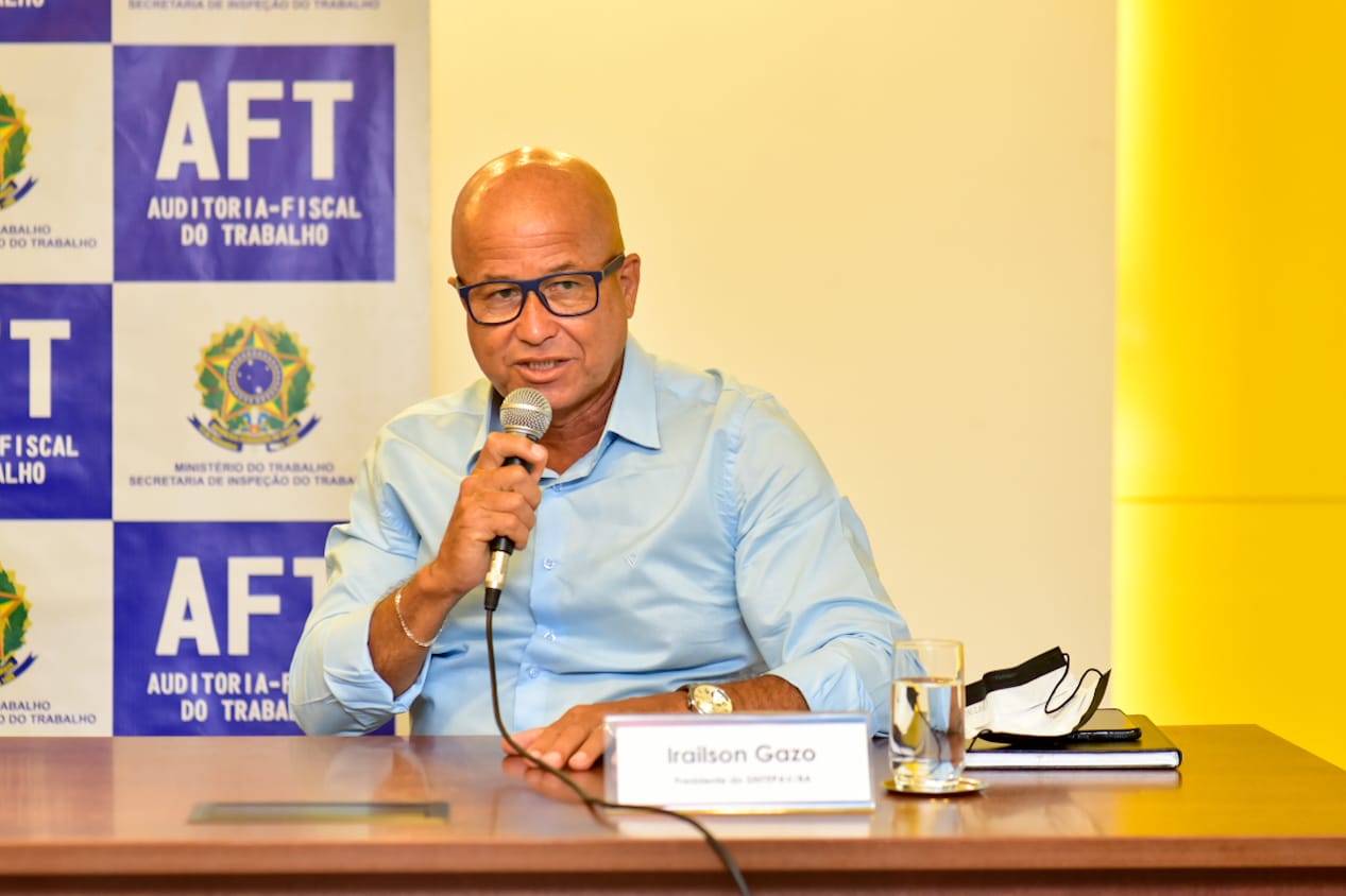 Presidente do Sintepav-BA, Irailson Warneaux (Gazo) Presidente do Sintepav-BA, Irailson Warneaux (Gazo)