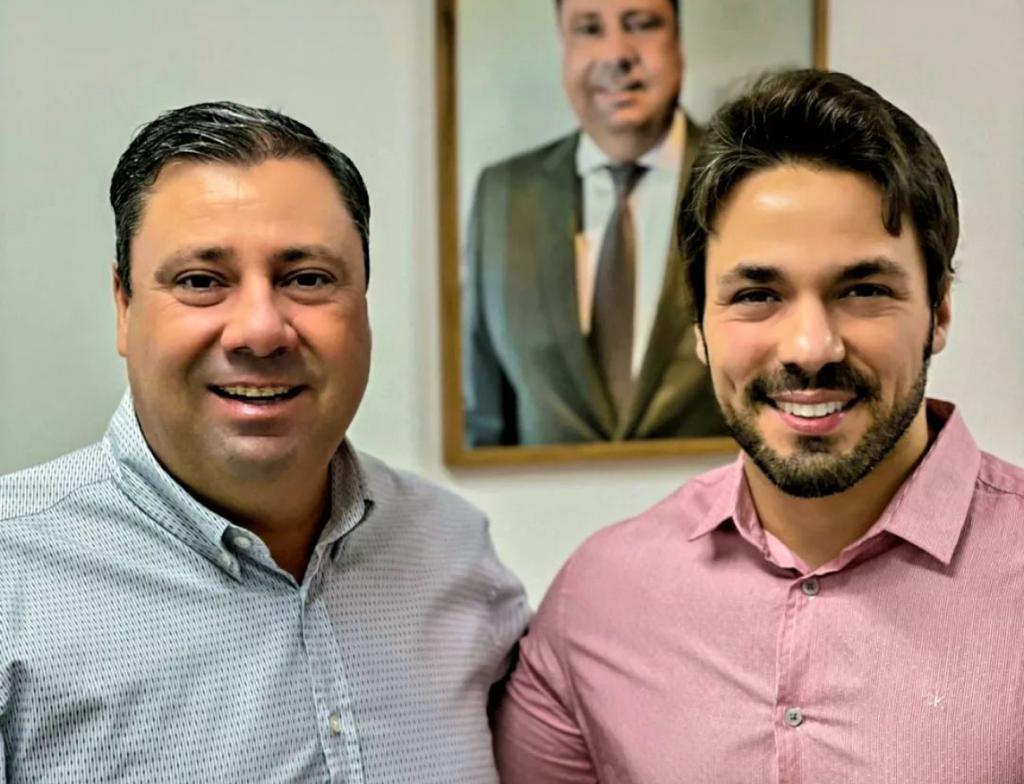 Vereador Emerson Penalva (PDT) e o empresário Ângelo Dourado, indicado por pedetistas à vice de ACM Neto (União Brasil)