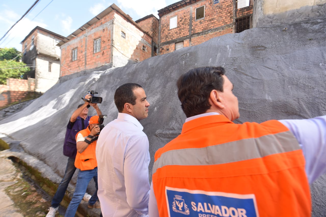 O prefeito Bruno Reis e o diretor geral da Codesal, Sosthenes Macedo O prefeito Bruno Reis e o diretor geral da Codesal, Sosthenes Macedo