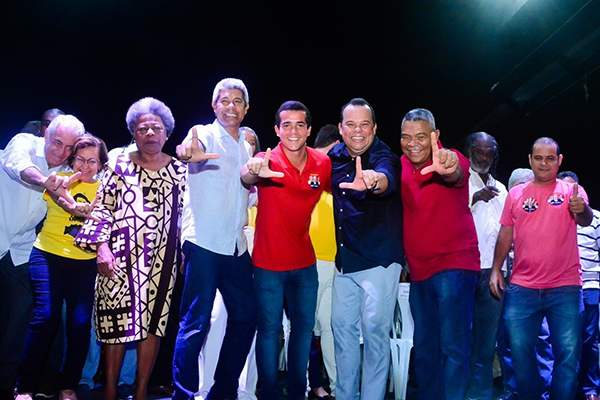 Chapa governista promove evento na sede do Bloco Ilê Aiyê, no bairro da Liberdade