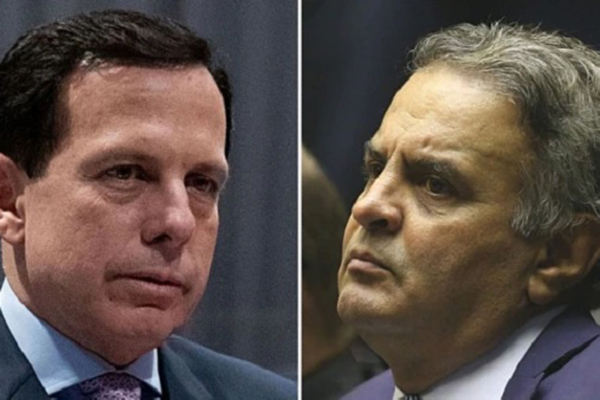 João Doria e Aécio Neves 