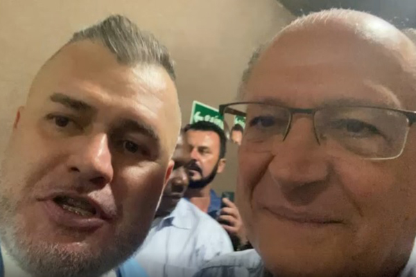 O pastor Paulo Marcelo Schallenberger e Geraldo Alckmin