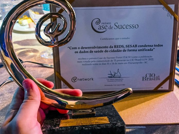 Sesab recebe prêmio "Case de Sucesso" durante o CIO Brasil GOV 2022