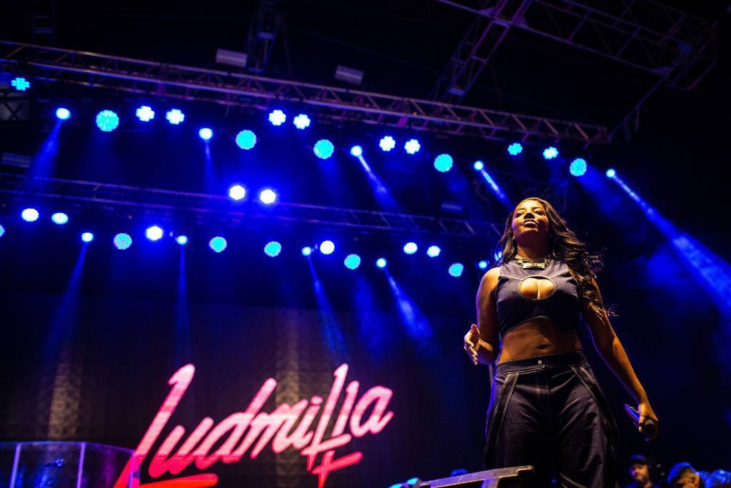 Apresentação da cantora Ludmilla na Virada Cultural, em São Paulo, em maio