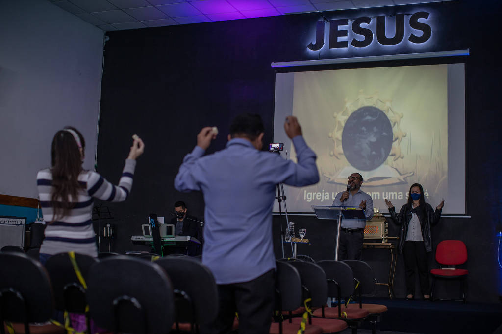 Culto evangélico em São Paulo