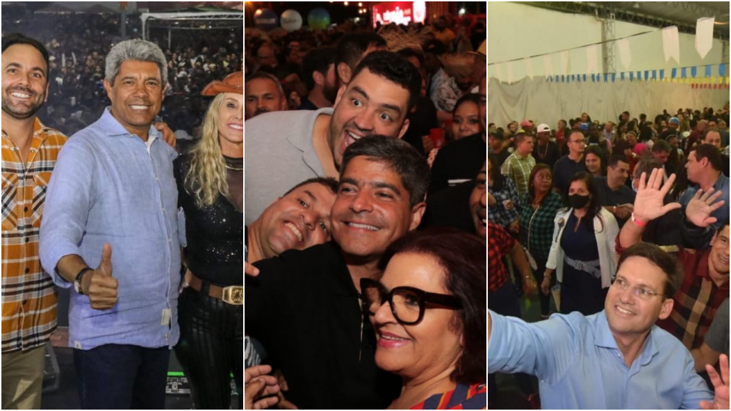 Jerônimo Rodrigues, ACM Neto e João Roma