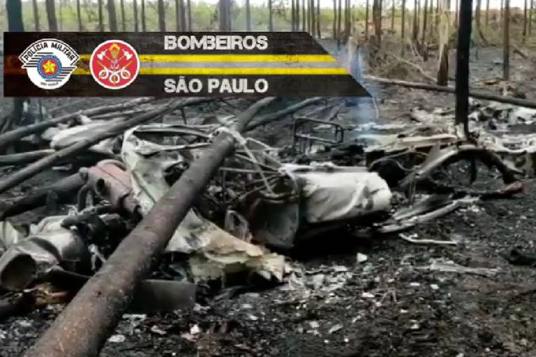 Queda de avião mata três no interior de São Paulo