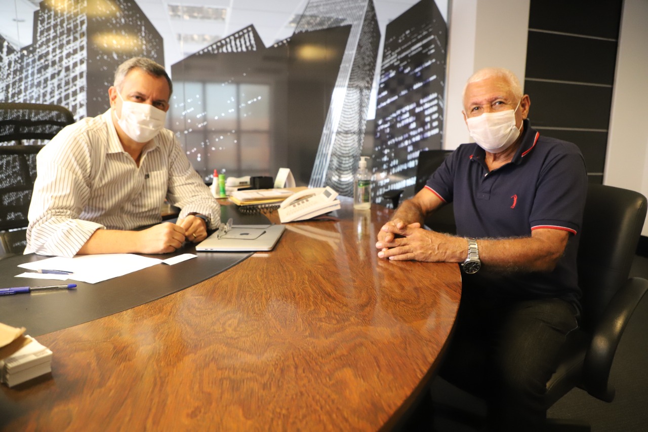 O deputado federal Félix Mendonça Júnior e o ex-prefeito de Itabuna, Capitão Azevedo