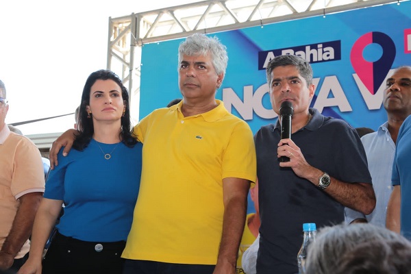 O pré-candidato a governador ACM Neto (União Brasil) em Nova Viçosa O pré-candidato a governador ACM Neto (União Brasil) em Nova Viçosa