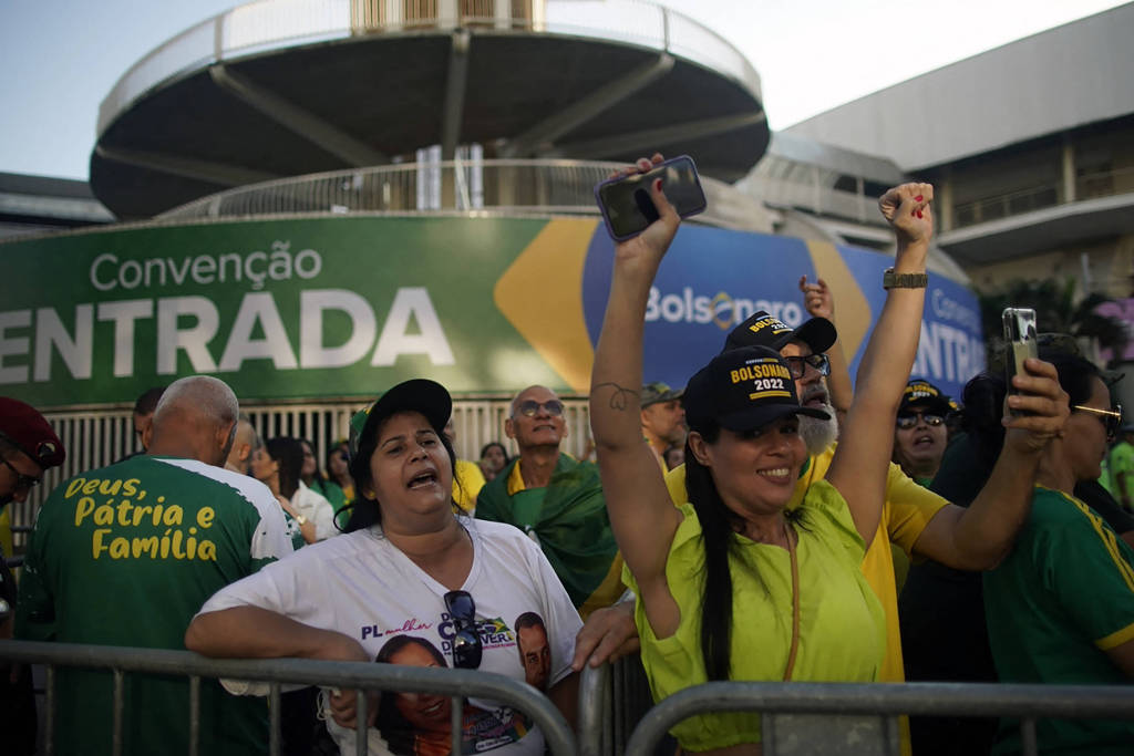 Evento no Rio de Janeiro foi decorado com as cores verde e amarela