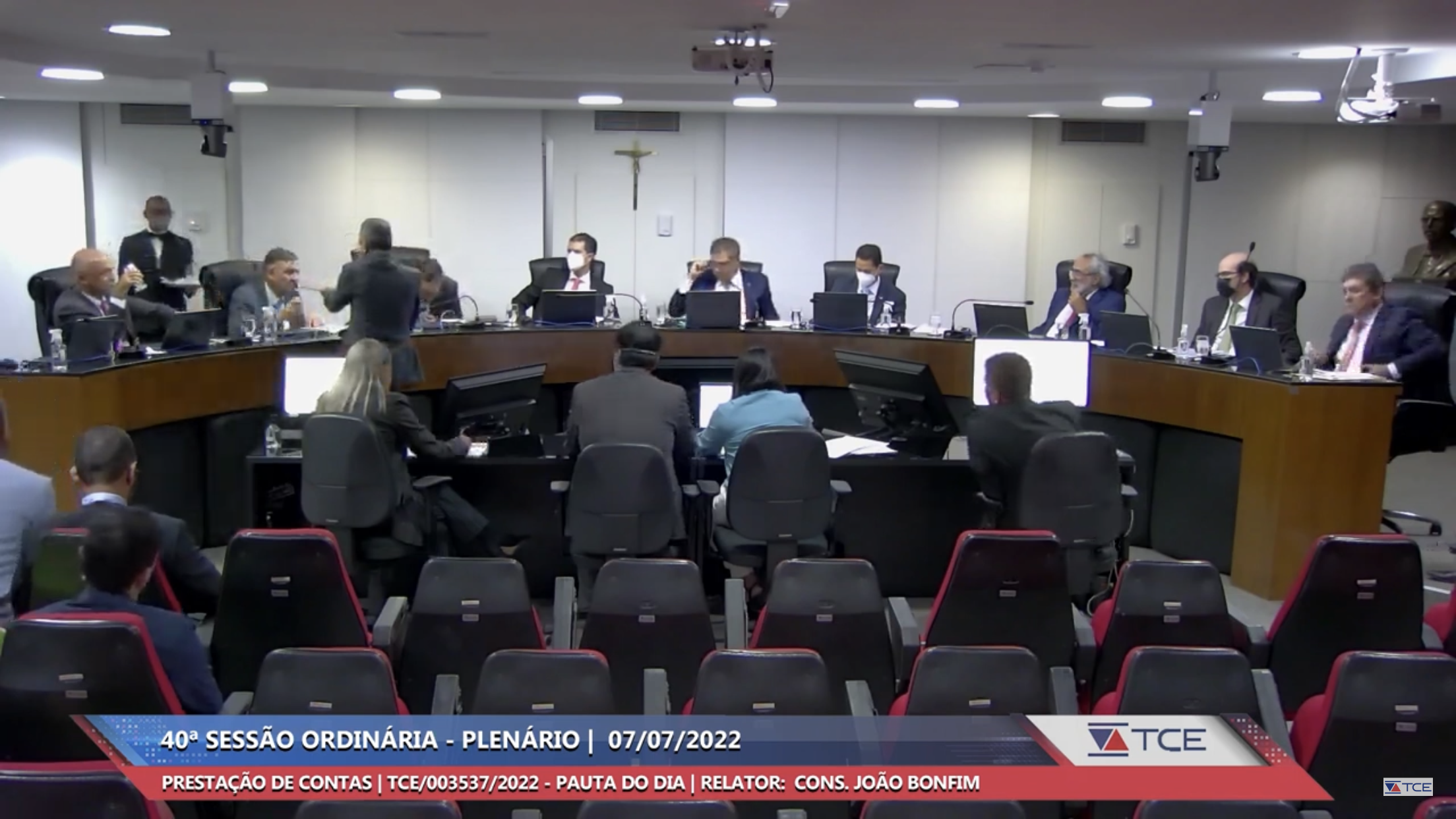 Sessão do TCE-BA realizada nesta quinta-feira (7)