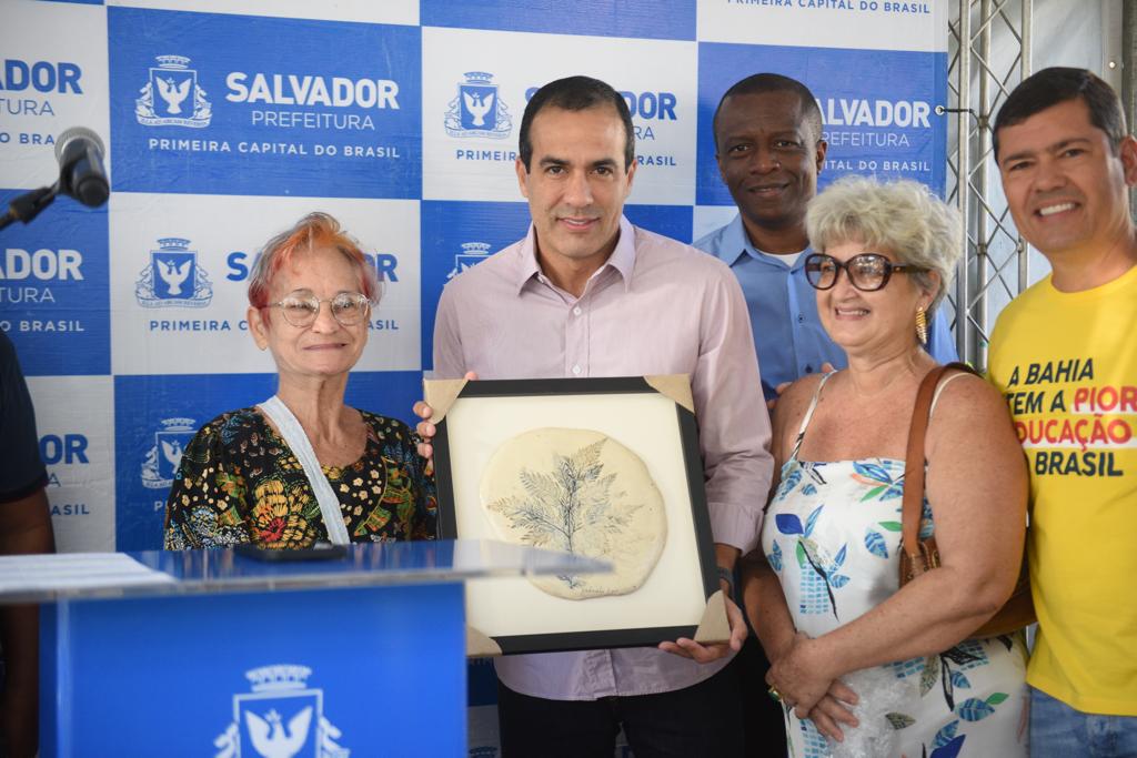 Durante a entrega, o prefeito Bruno Reis celebrou o fato de a obra garantir melhoria da qualidade de vida dos moradores da região