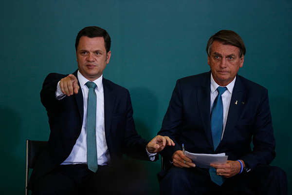 Anderson Torres (Justiça) com o presidente Jair Bolsonaro Anderson Torres (Justiça) com o presidente Jair Bolsonaro