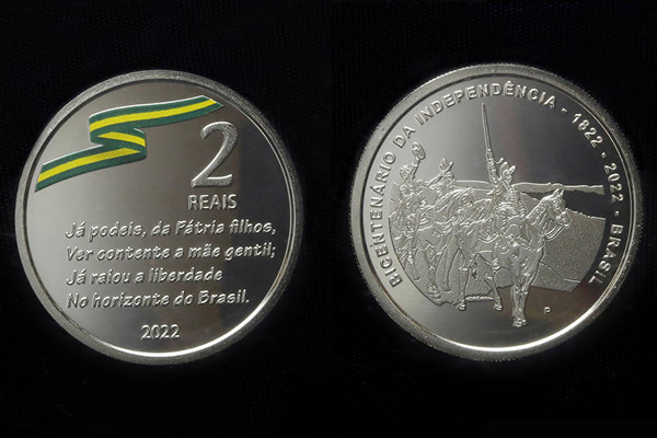 BC lança moedas comemorativas dos 200 anos da Independência