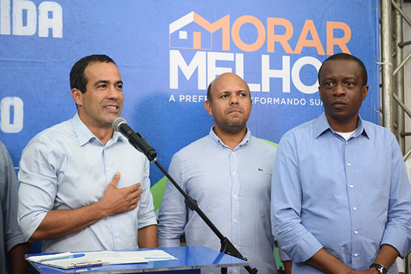 O prefeito Bruno Reis