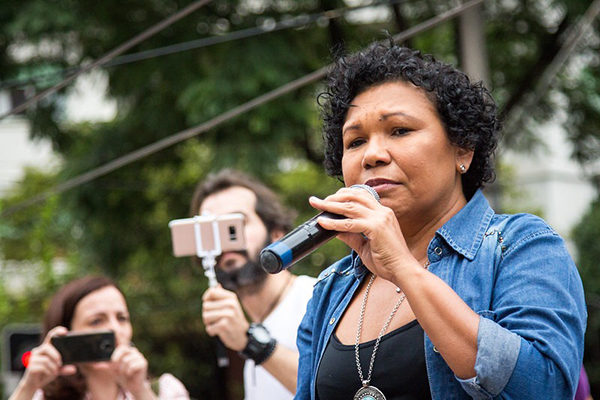A pré-candidata à Presidência da República pelo PSTU e pelo Polo Socialista Revolucionário Vera Lúcia