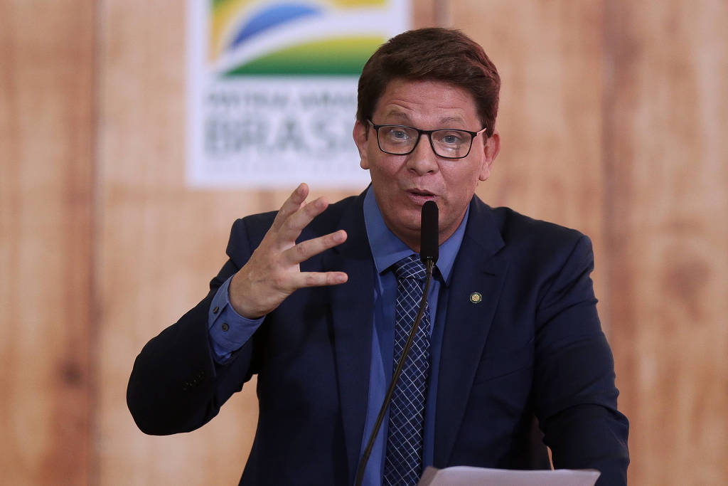 Mario Frias em evento no Palácio do PLanalto, em dezembro de 2021, quando ainda era secretário especial da Cultura