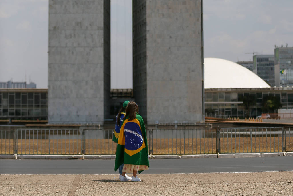 Manifestante em Brasília Manifestante em Brasília