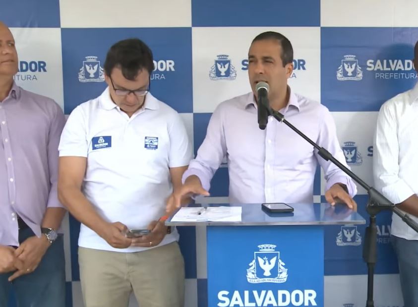 Bruno Reis, durante entrega da obra de contenção em São Caetano, também disse que nenhum nome está descartado para vice de ACM Neto Bruno Reis, durante entrega da obra de contenção em São Caetano, também disse que nenhum nome está descartado para vice de ACM Neto