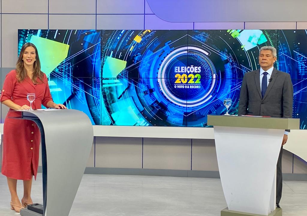 Jerônimo Rodrigues (PT), candidato a governador, participou de entrevista na TV Itapoan Jerônimo Rodrigues (PT), candidato a governador, participou de entrevista na TV Itapoan