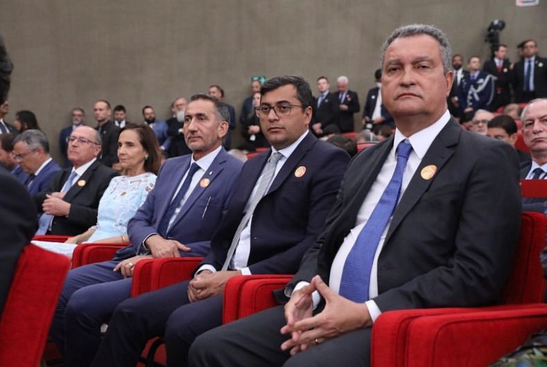 Rui Costa marca presença em cerimônia de Alexandre de Moraes 