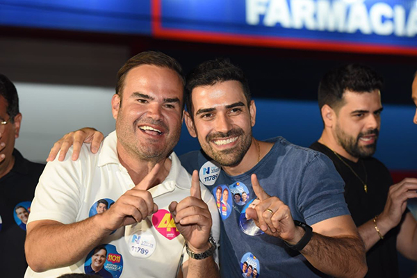 Cacá Leão e o prefeito de Luís Eduardo Magalhães, Junior Marabá