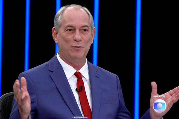 Candidato à Presidência da República , Ciro Gomes em entrevista ao Jornal Nacional