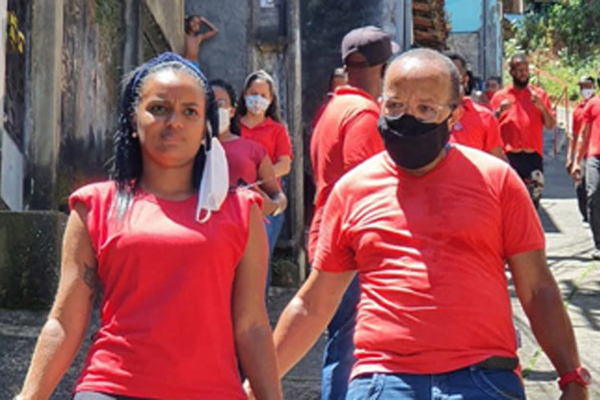 A coordenadora do CSU, Lucileide Lima, e o vereador Suíca A coordenadora do CSU, Lucileide Lima, e o vereador Suíca