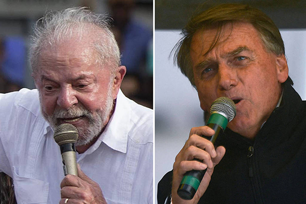Lula e Jair Bolsonaro