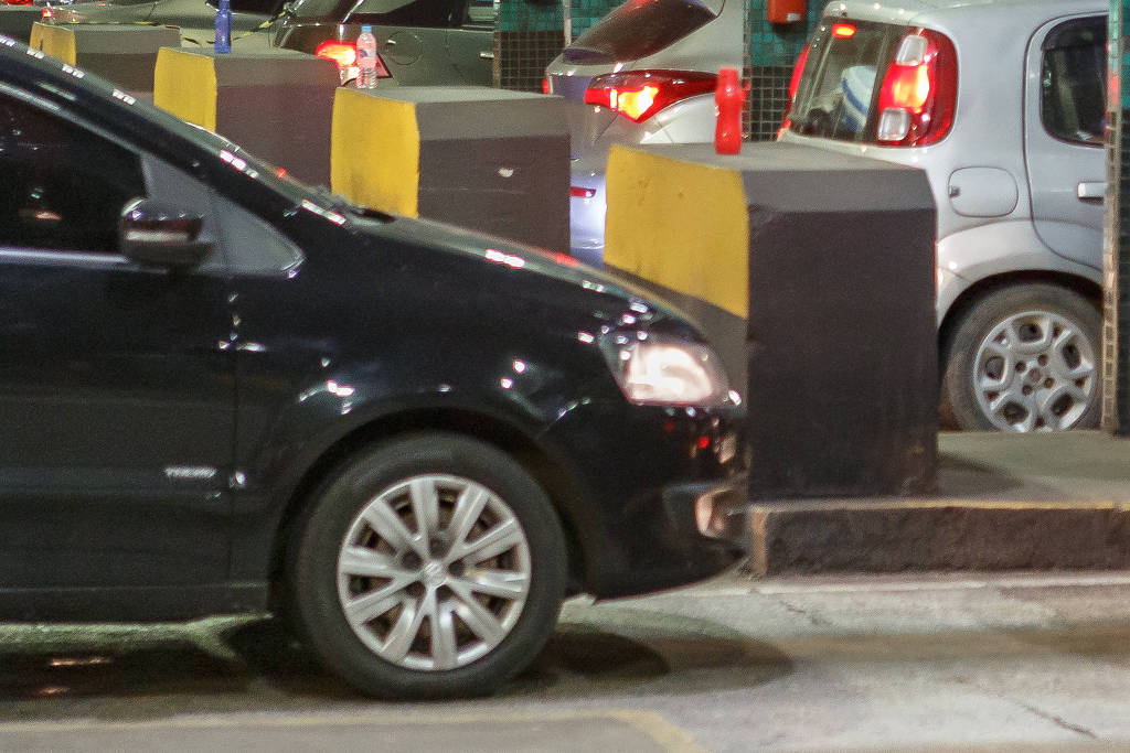 Pedágio na rodovia dos Imigrantes, que liga o litoral de São Paulo à capital paulista