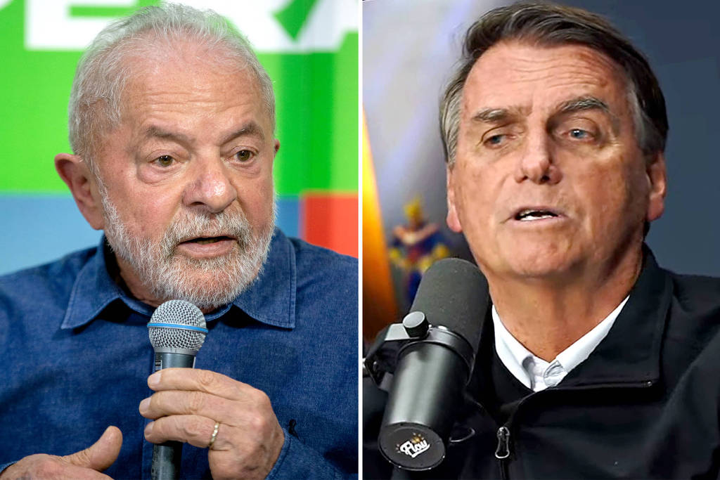 O ex-presidente Lula e o presidente Jair Bolsonaro