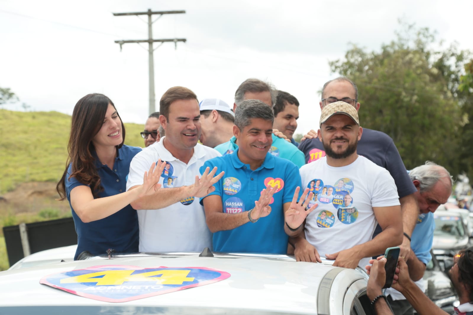 Candidato a governador visita povoado de Palmeirinha e conta com apoio do prefeito Delmar Ribeiro (PP)