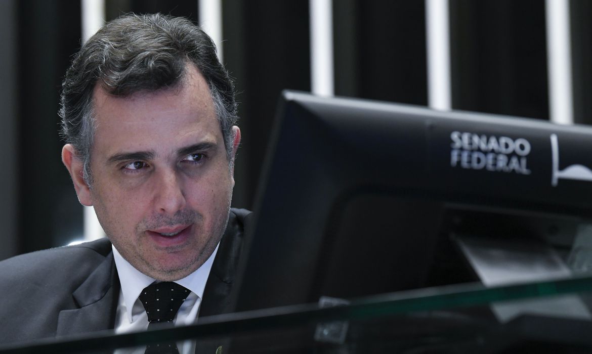 O presidente do Senado, Rodrigo Pacheco