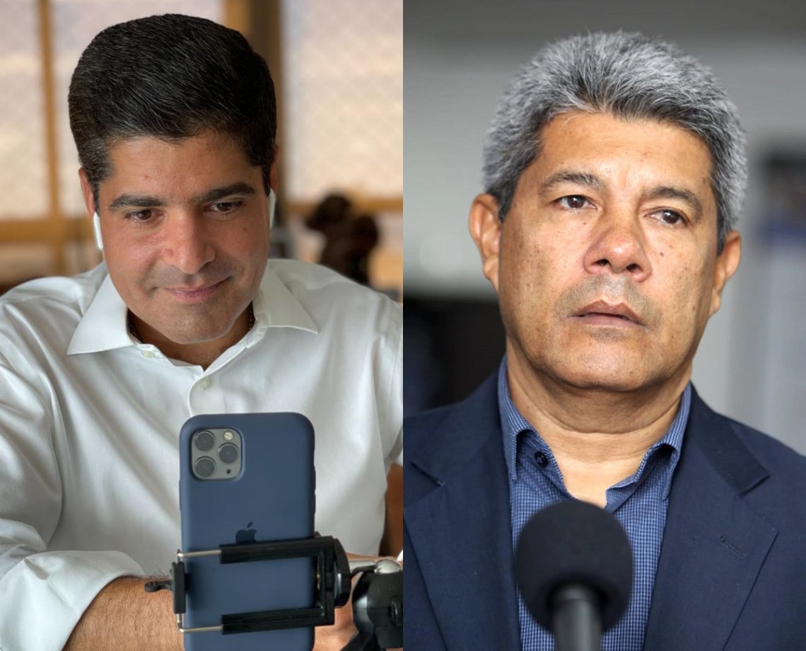 ACM Neto (União) e Jerônimo Rodrigues (PT)