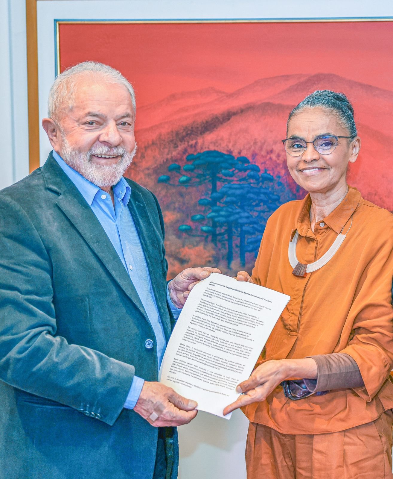 O presidente Lula (PT) e a ministra Marina Silva (Meio Ambiente) O presidente Lula (PT) e a ministra Marina Silva (Meio Ambiente)