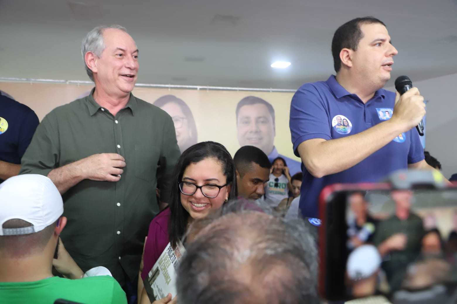 Ciro Gomes (PDT), candidato a presidente e o prefeito de Xique-Xique, Reinaldinho Braga (MDB)