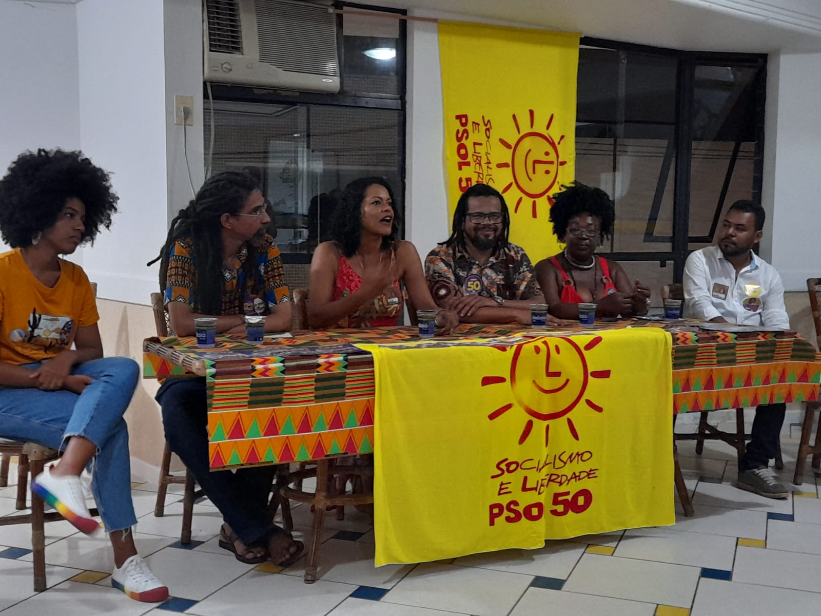 O candidato a governador da Bahia pela federação PSOL-REDE, Kleber Rosa, visitou o município de Santo Antônio de Jesus