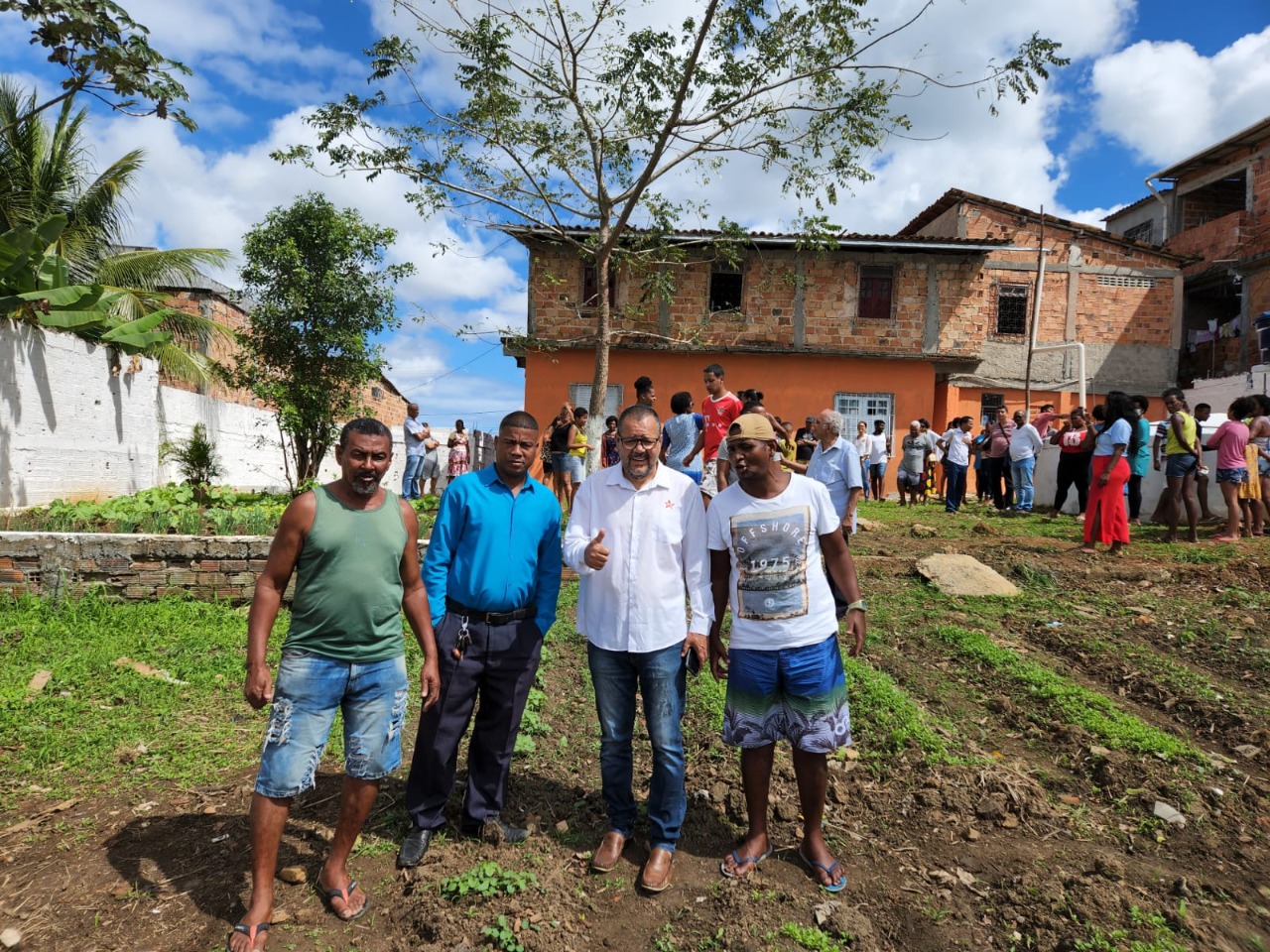 O projeto recebeu a visita do deputado estadual Jacó (PT) e do chefe de gabinete, Ivan Alex O projeto recebeu a visita do deputado estadual Jacó (PT) e do chefe de gabinete, Ivan Alex