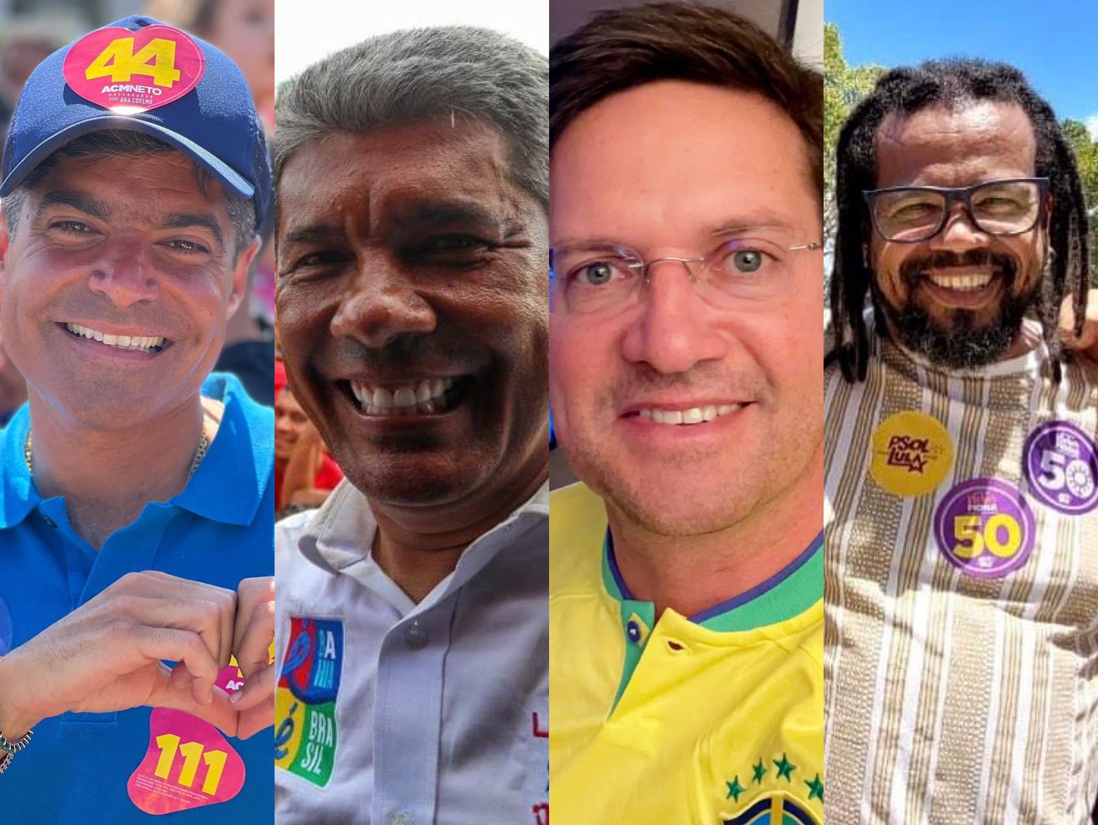 ACM Neto, Jerônimo Rodrigues, João Roma e Kleber Rosa