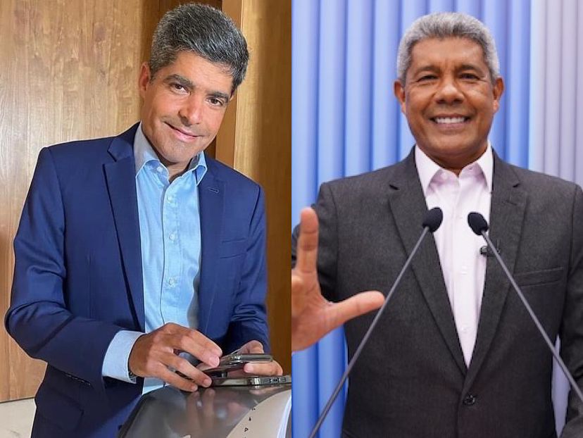 ACM Neto e Jerônimo Rodrigues, que se enfrentam nas urnas neste domingo