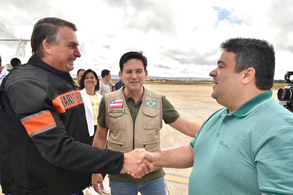 Jair Bolsonaro, João Roma e Ivan Cordeiro