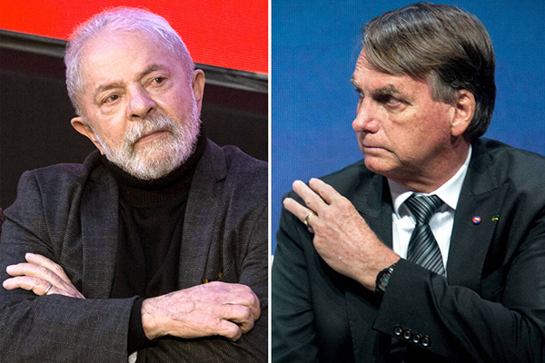 Lula e Jair Bolsonaro
