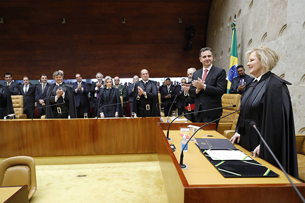 A ministra Rosa Weber foi empossada nesta segunda-feira (12) como presidente do STF (Supremo Tribunal Federal)