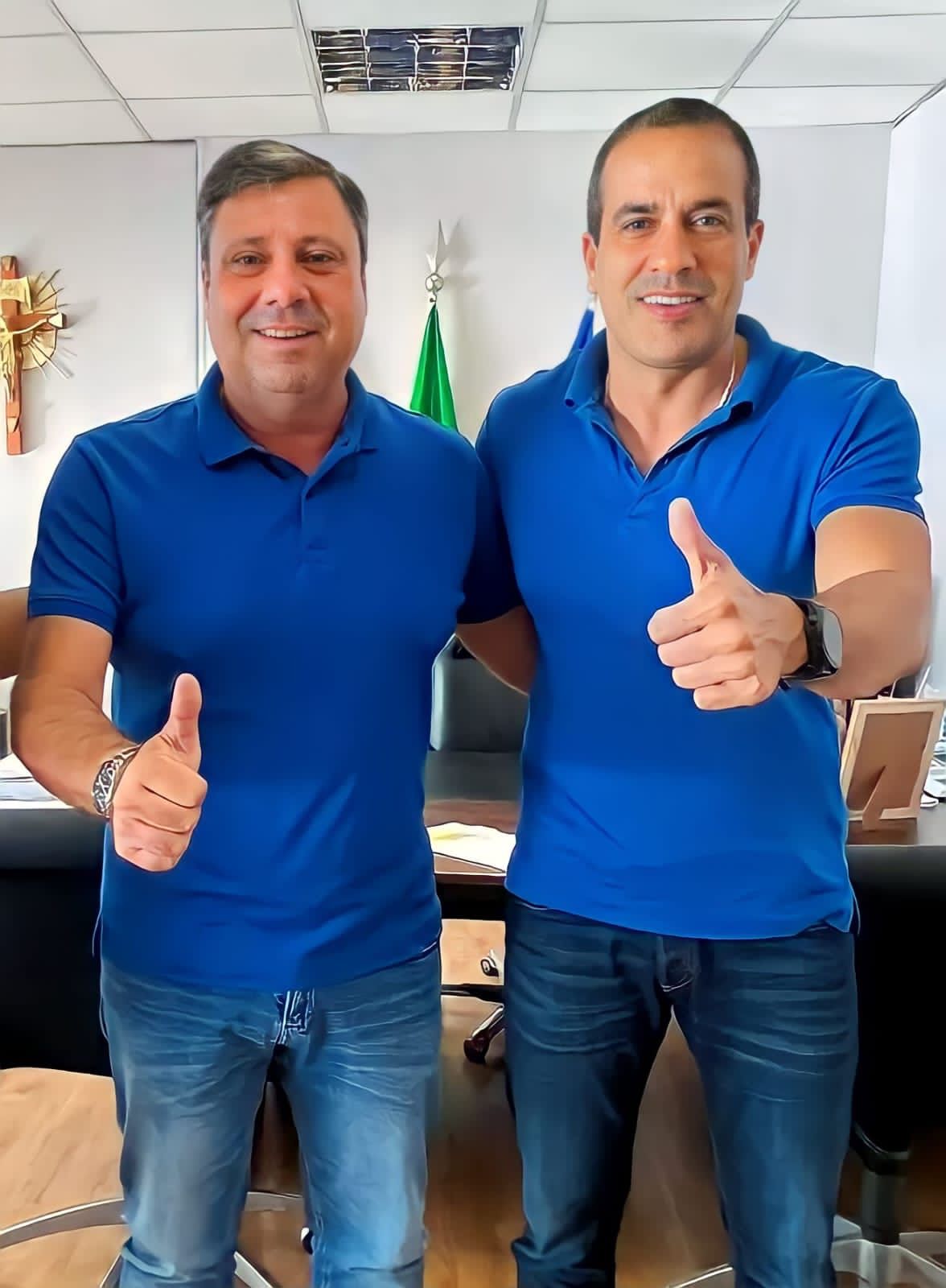 O vereador de Salvador e deputado estadual eleito, Emerson Penalva (PDT), e o prefeito de Salvador Bruno Reis (União Brasil)