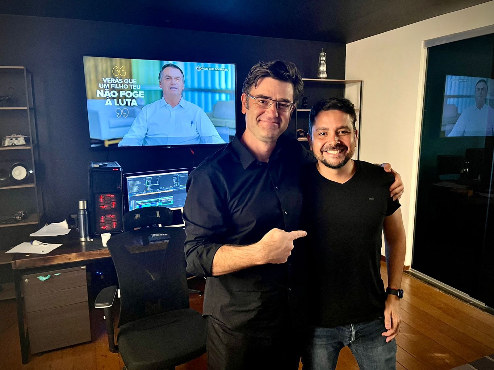 Duda Lima (à esquerda) e Bruno Cartaxo