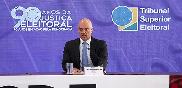 O presidente do TSE (Tribunal Superior Eleitoral), Alexandre de Moraes