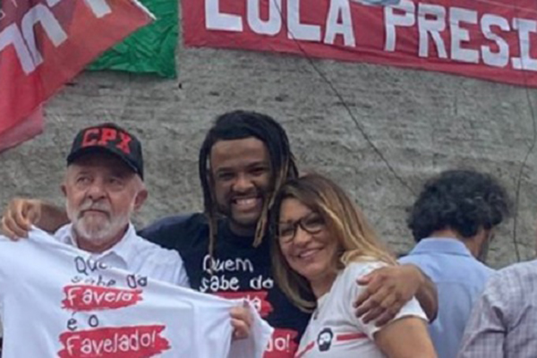 Lula e Janja no Complexo do Alemão, no Rio de Janeiro