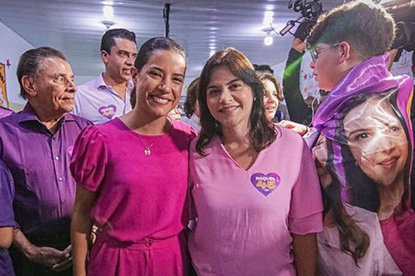 Raquel Lyra (PSDB) e a vice Priscila Krause Raquel Lyra (PSDB) e a vice Priscila Krause