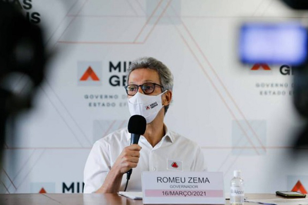 O governador de Minas Gerais, Romeu Zema (Novo)