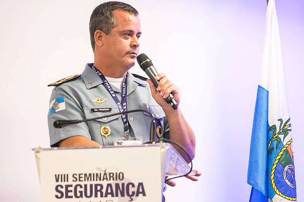 Ex-secretário da Polícia Militar do Rio de Janeiro, coronel Rogério Figueiredo de Lacerda